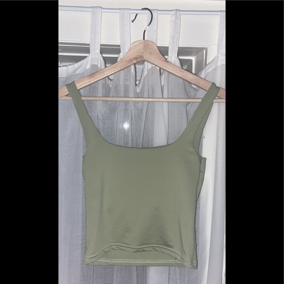 sage green ruched top - Picture 2 of 2